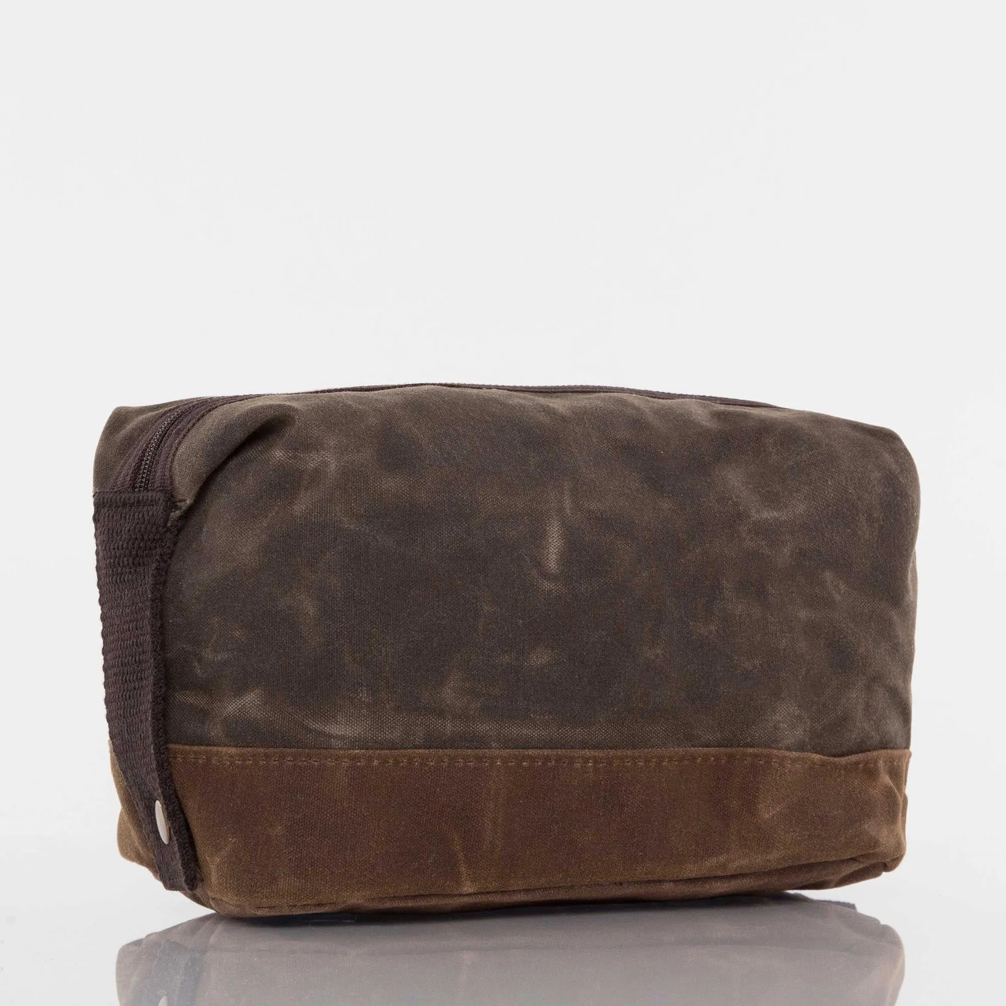 Georgia Themed Waxed Canvas Dopp Kit