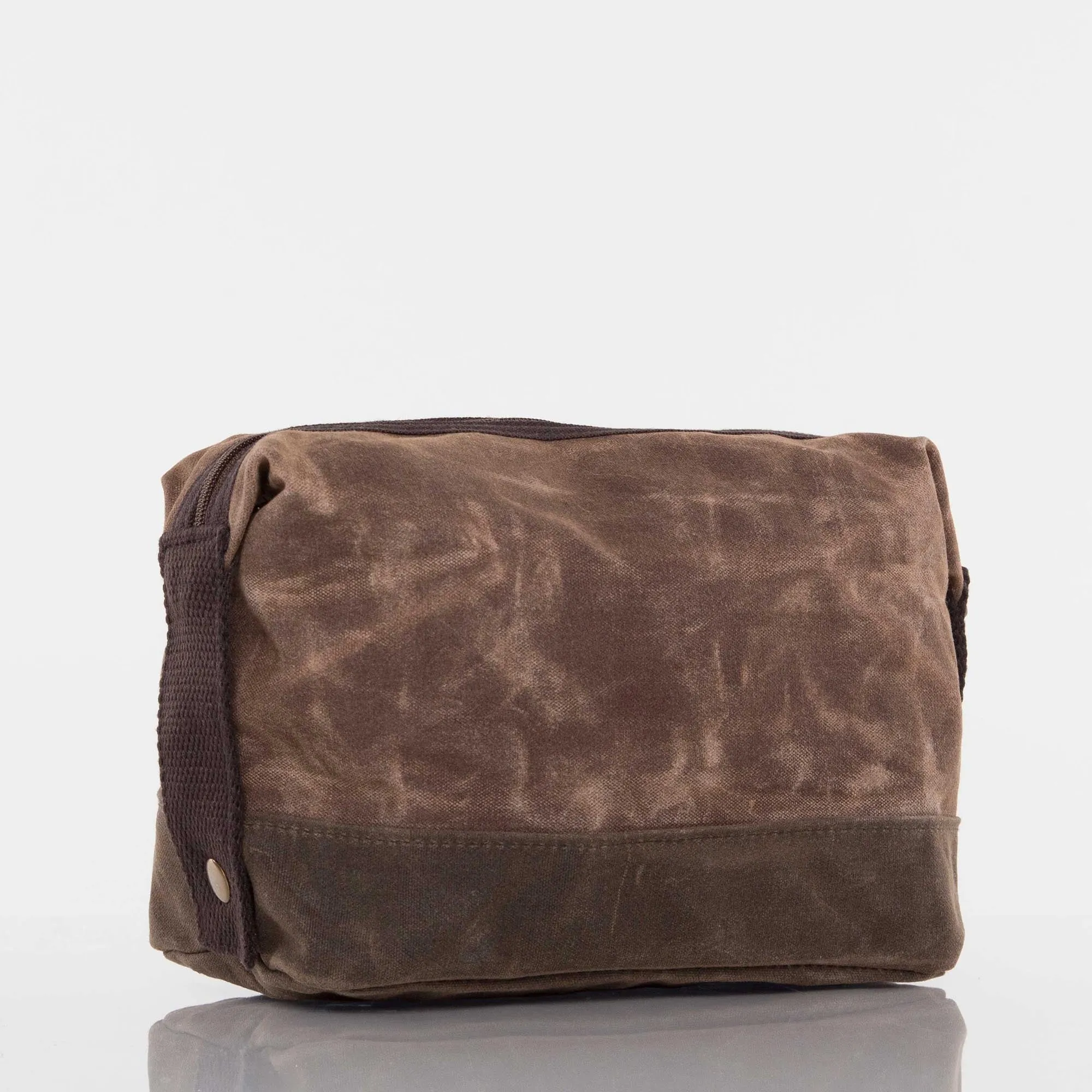 Georgia Themed Waxed Canvas Dopp Kit