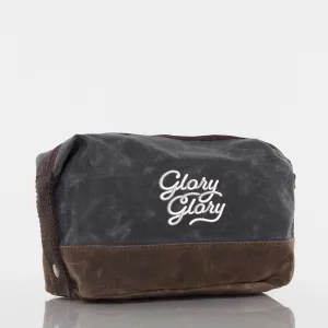 Georgia Themed Waxed Canvas Dopp Kit