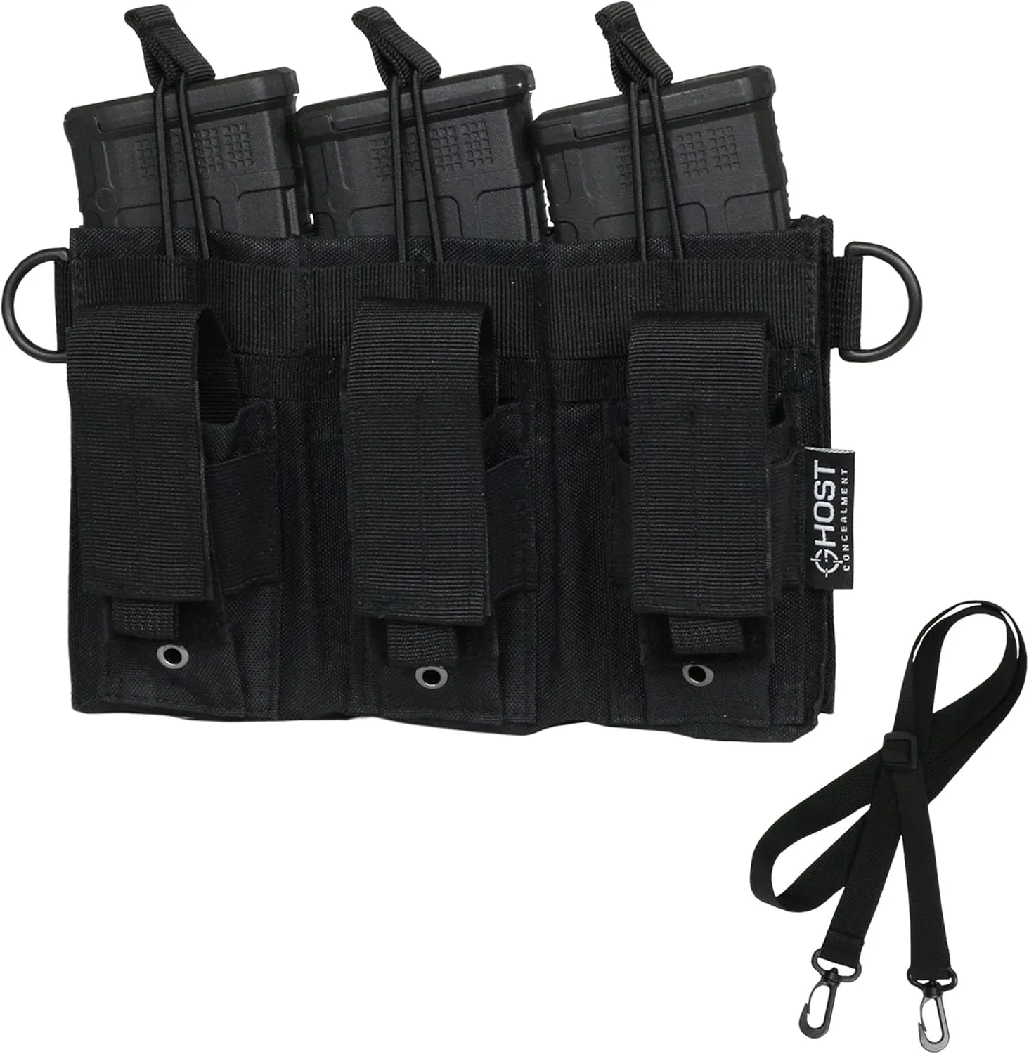 Ghost Concealment Triple Mag Pouch Open-Top Rifle Mag Pouches and Pistol Magazine Pouches Molle Backpack Airsoft Military Gear - Magazine Holster for Ammo