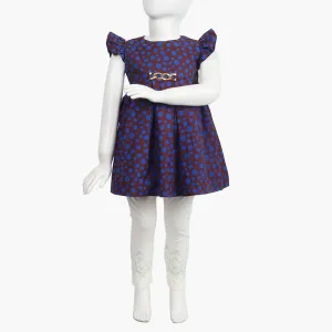 Girls Frock - Multi Color