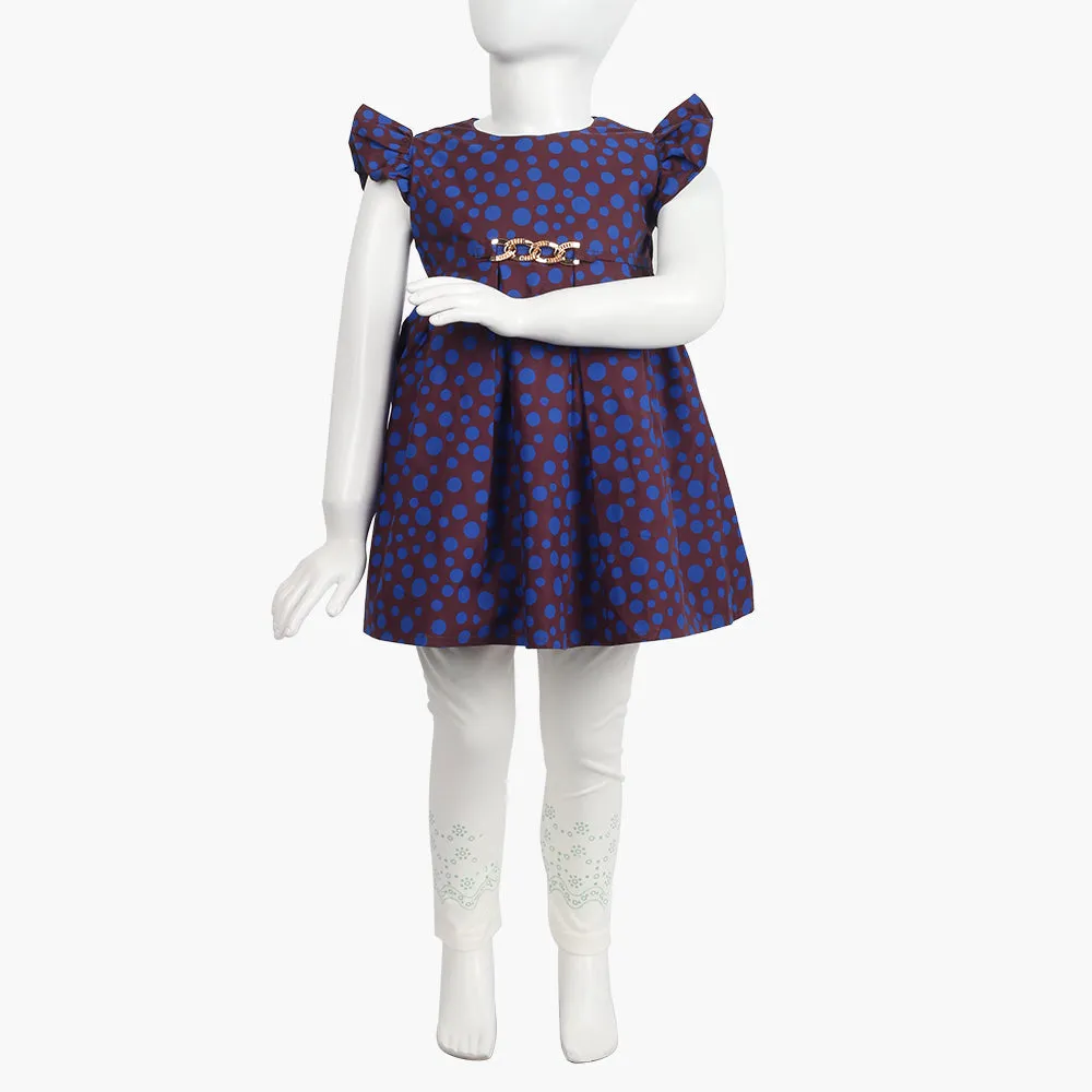 Girls Frock - Multi Color