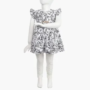 Girls Frock - Multi Color