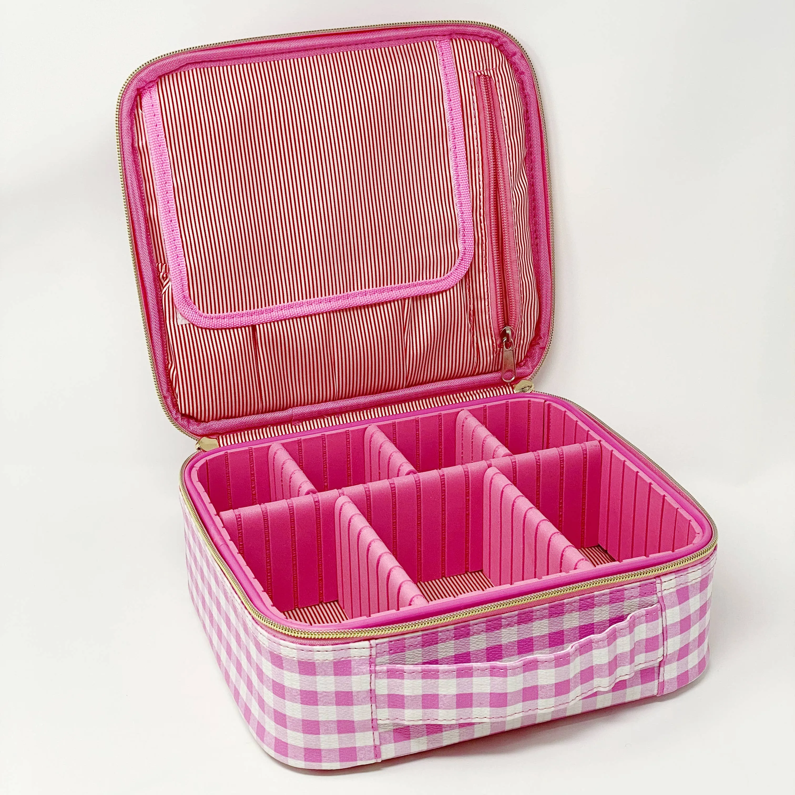 Glam Girl Cosmetic Case: Solid Pink