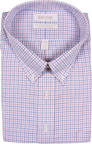 Gold Label Men's Big and Tall Non-Iron Dress Shirt Button Down Collar Long Sleeve