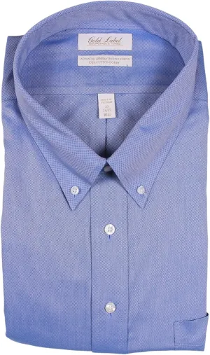 Gold Label Men's Big and Tall Non-Iron Dress Shirt Button Down Collar Long Sleeve