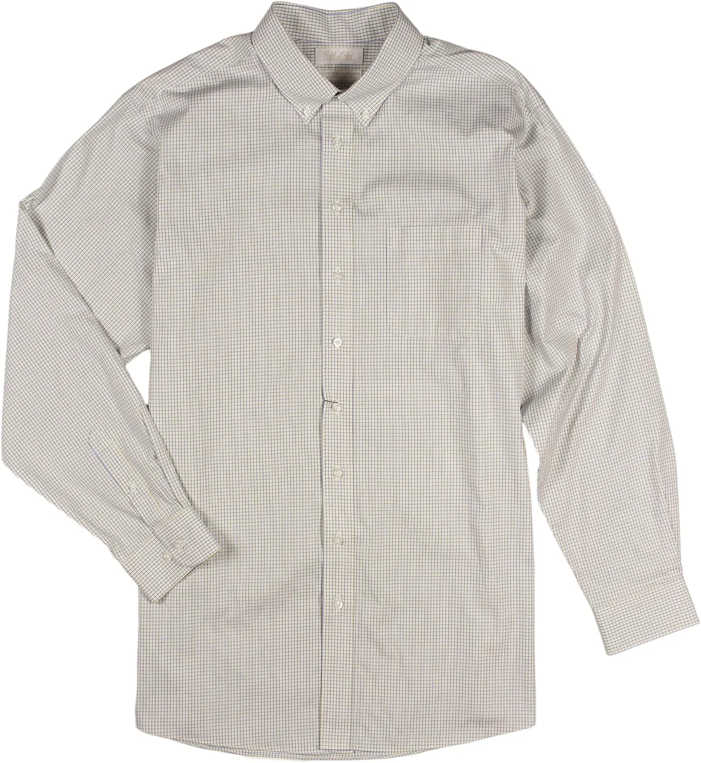 Gold Label Men's Big and Tall Non-Iron Dress Shirt Button Down Collar Long Sleeve