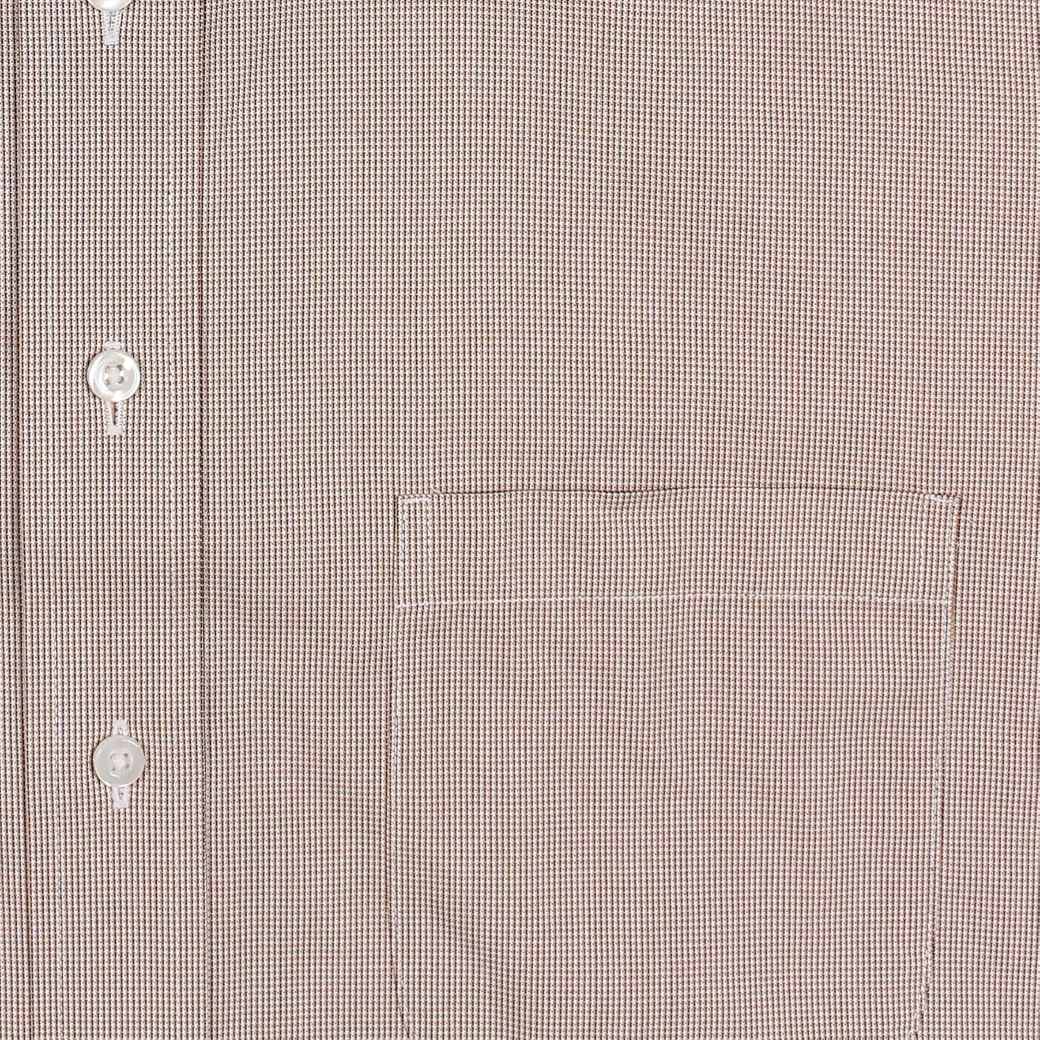 Gold Label Men's Big and Tall Point Collar Dress Shirt Long Sleeve with Pocket, Non-Iron Wrinkle-Resistant