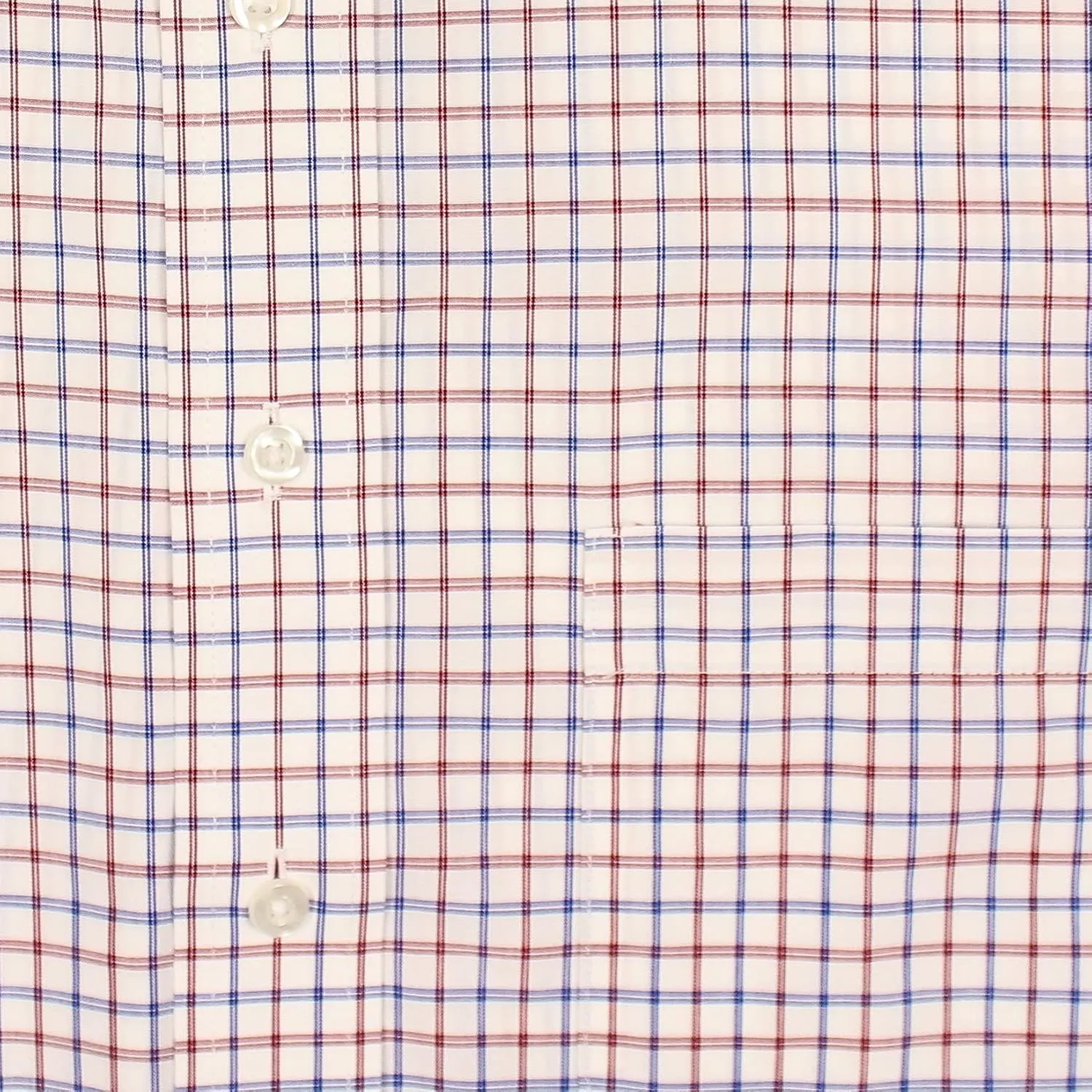 Gold Label Men's Big and Tall Point Collar Dress Shirt Long Sleeve with Pocket, Non-Iron Wrinkle-Resistant