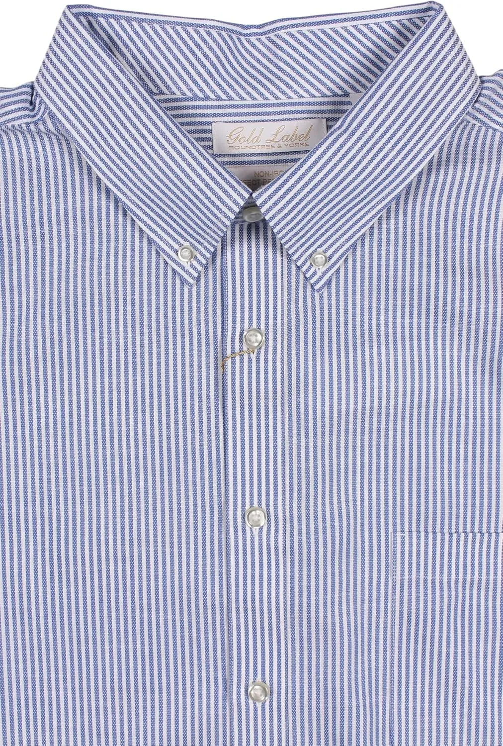 Gold Label Men's Short Sleeve Pocket Shirt Non-Iron Wrinkle-Resistant, Regular Sizes