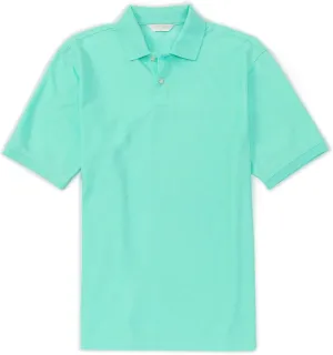 Gold Label Roundtree & Yorke Men's Pique Polo Shirt Short Sleeve Wrinkle Resistant (Available in Big & Tall)