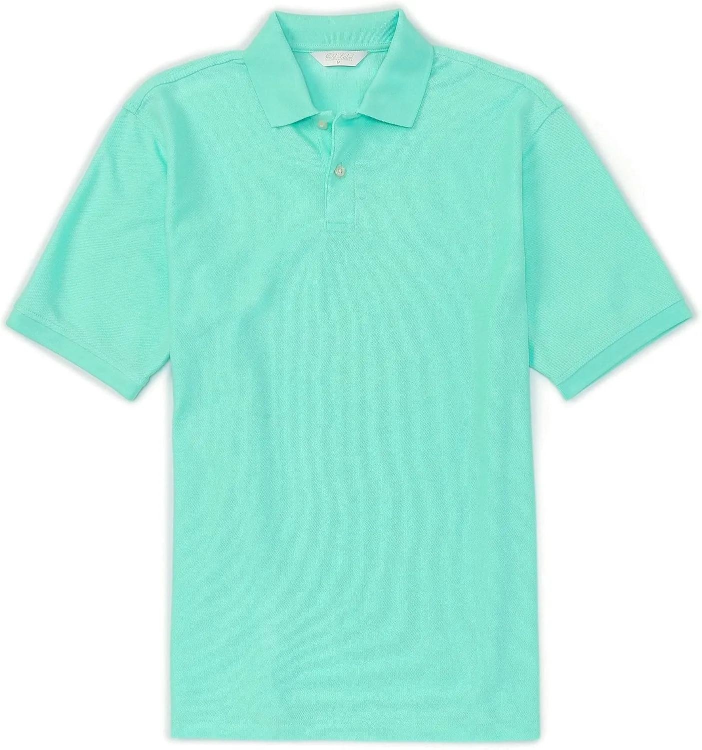 Gold Label Roundtree & Yorke Men's Pique Polo Shirt Short Sleeve Wrinkle Resistant (Available in Big & Tall)