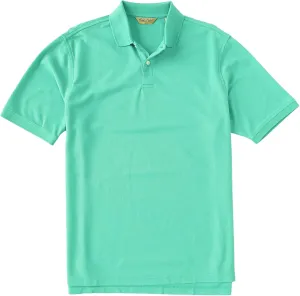 Gold Label Roundtree & Yorke Men's Pique Polo Shirt Short Sleeve Wrinkle Resistant (Available in Big & Tall)