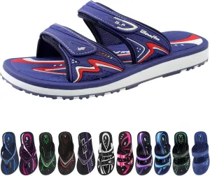 Gold Pigeon Shoes KIDS Easy Snap Lock Outdoor/Water Sandals & Slides. Adjustable Straps