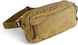 GOOTIUM Men’s Crossbody Pack - Canvas Daily Essentials Sling Bag Small Shoulder Backpack, Khaki
