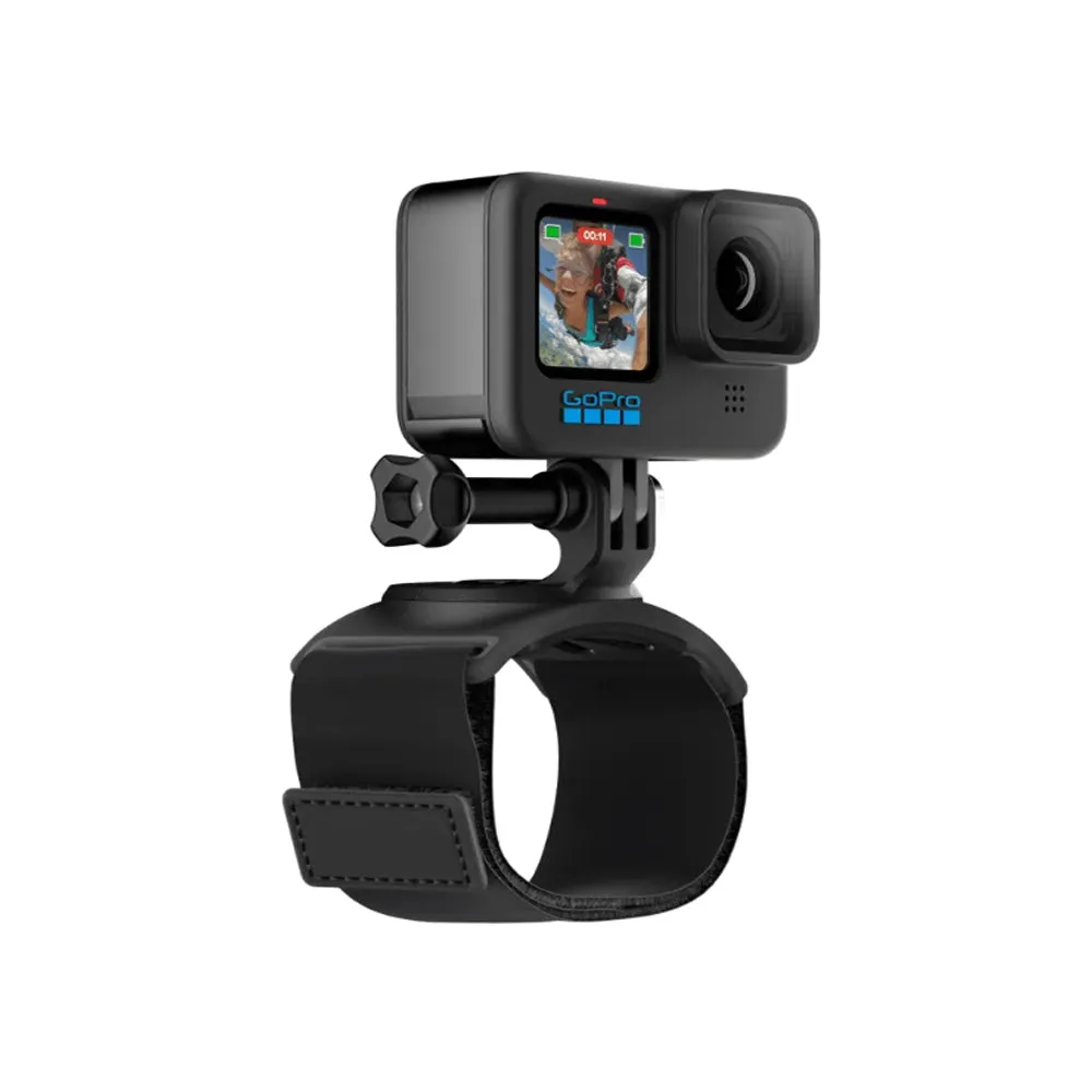 GoPro Hand   Wrist Strap with 360 Degree Rotating Mount fits most Adult Sized Hands for HERO 12 / 11 / 11 Mini / 10 / 9 and MAX Action Cameras | AHWBM-002