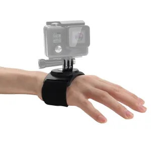 GoPro Hand   Wrist Strap with 360 Degree Rotating Mount fits most Adult Sized Hands for HERO 12 / 11 / 11 Mini / 10 / 9 and MAX Action Cameras | AHWBM-002