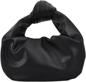 GORGLITTER Women's Cute Hobo Bag Ruched Twist PU Leather Clutch Purse Handbag with Magnetic Closure