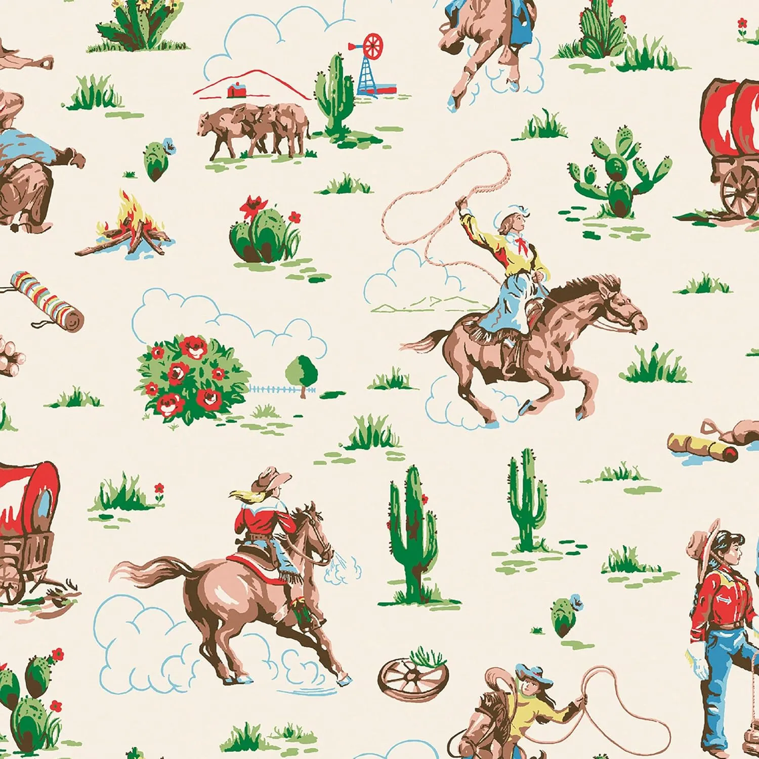 Graham & Brown Cath Kidston Cowgirls Multi