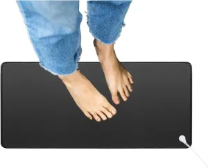 Grounding Mat, Grounding Pad for Sleeping 11.8x23.6 Inches with 15 Feet Grounding Cord, Improve Sleep, Help with Anxiety, Earth Mat at Home, Work
