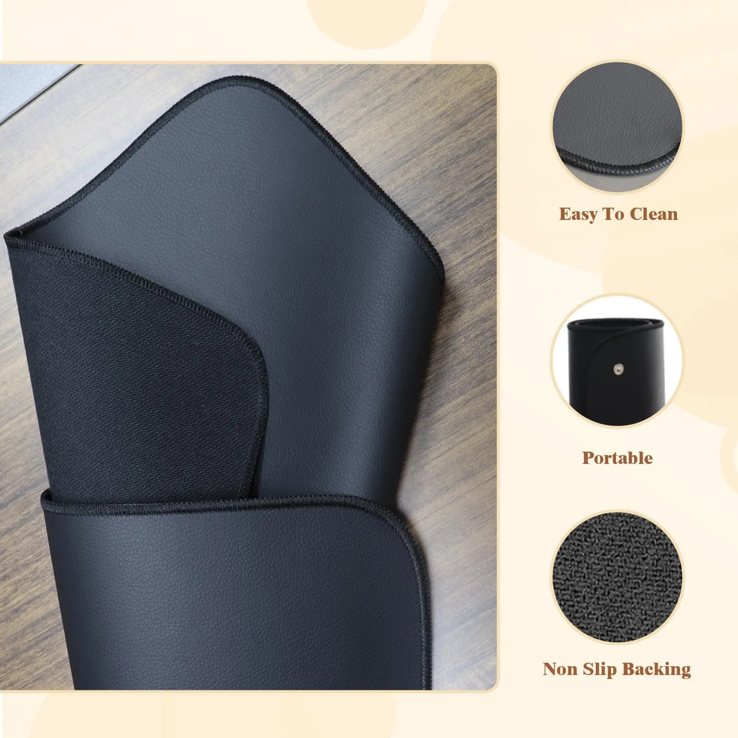 Grounding Mat, Grounding Pad for Sleeping 11.8x23.6 Inches with 15 Feet Grounding Cord, Improve Sleep, Help with Anxiety, Earth Mat at Home, Work