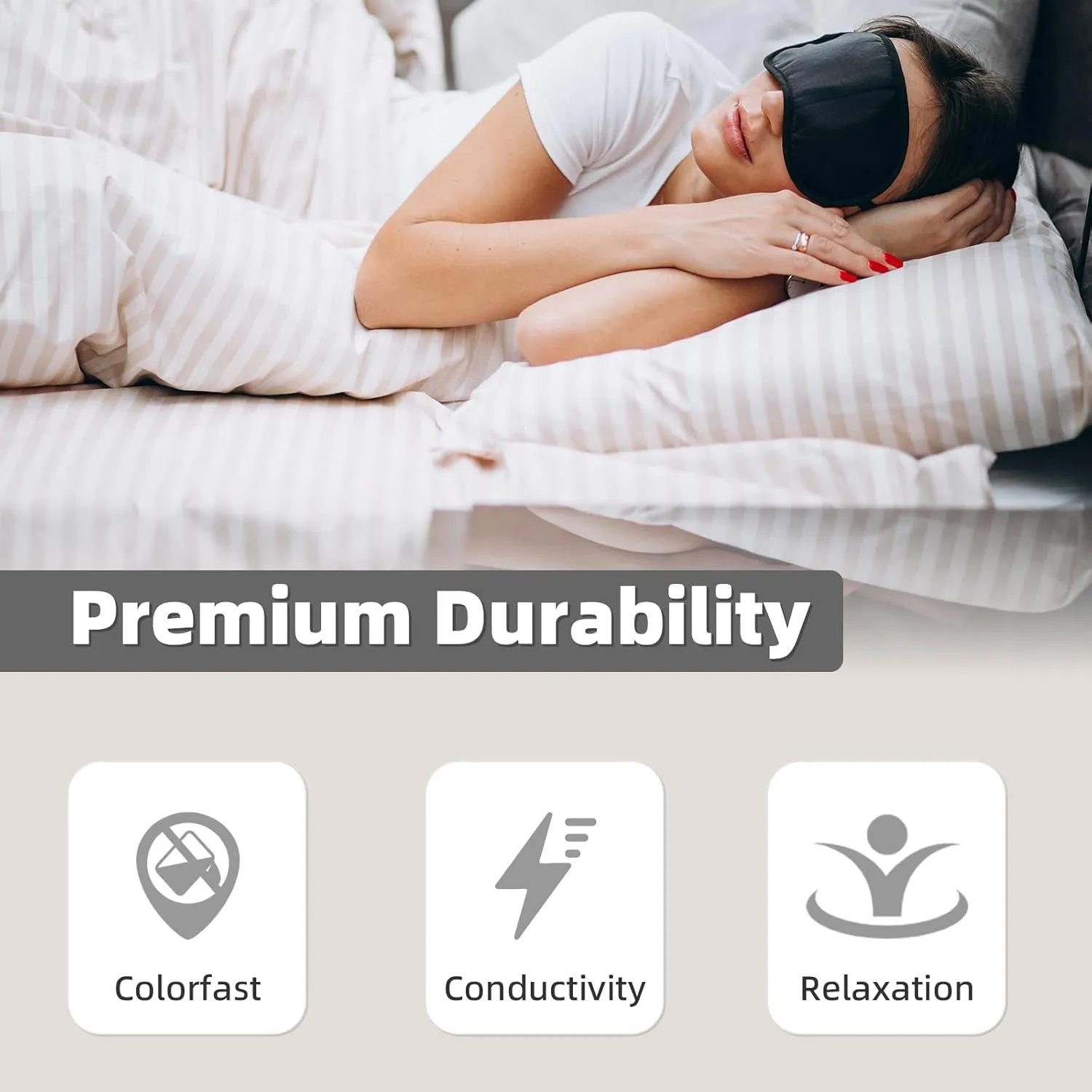 Grounding Sheet, Grounding Sheet with Silver Fiber & Organic Cotton Grounding Sheet for Bed with Grounding Cord Improve Sleep Help with Anxiety (35x90 Inch Gray