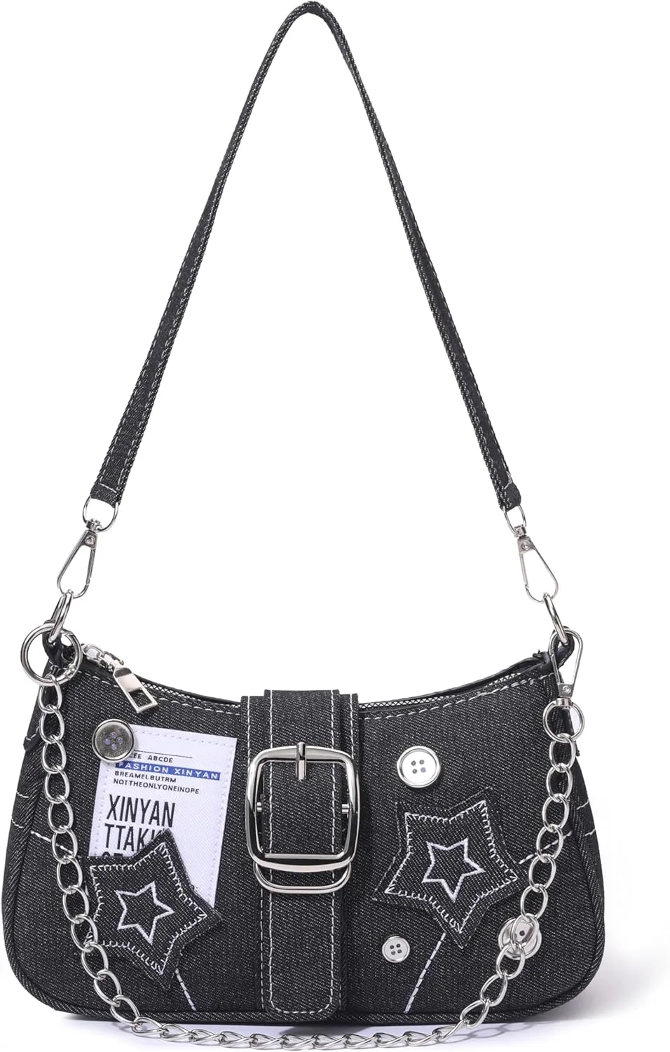 Grunge Shoulder Bag Y2K Hobo Bag Fairy Grunge Purse Vintage Handbag for women
