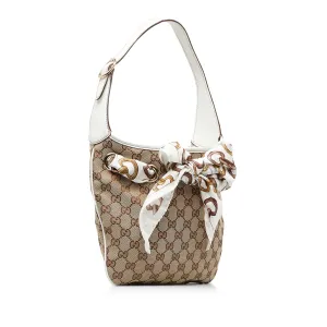GUCCI GG Canvas Positano Hobo Hobo Bag