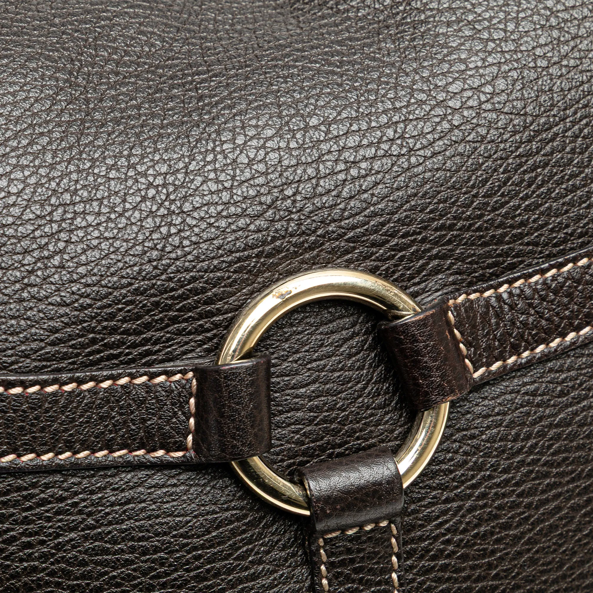 Gucci Leather Reins Hobo Bag