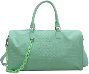 Gym Bag for Women, Weekender Bags for Women Travel, Crossbody Bag with Adjustable Strap for Travelling, Sports, Hospital (Green)