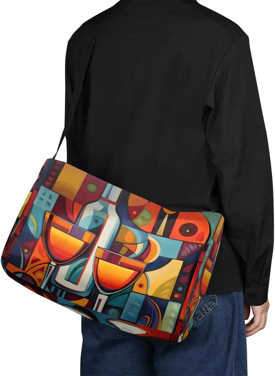 Gym Bags for Men 14.8 Inch Lightweight Carry On Bags for Airplanes Waterproof Duffle Bag for Travel, Cozy Life Cute Print