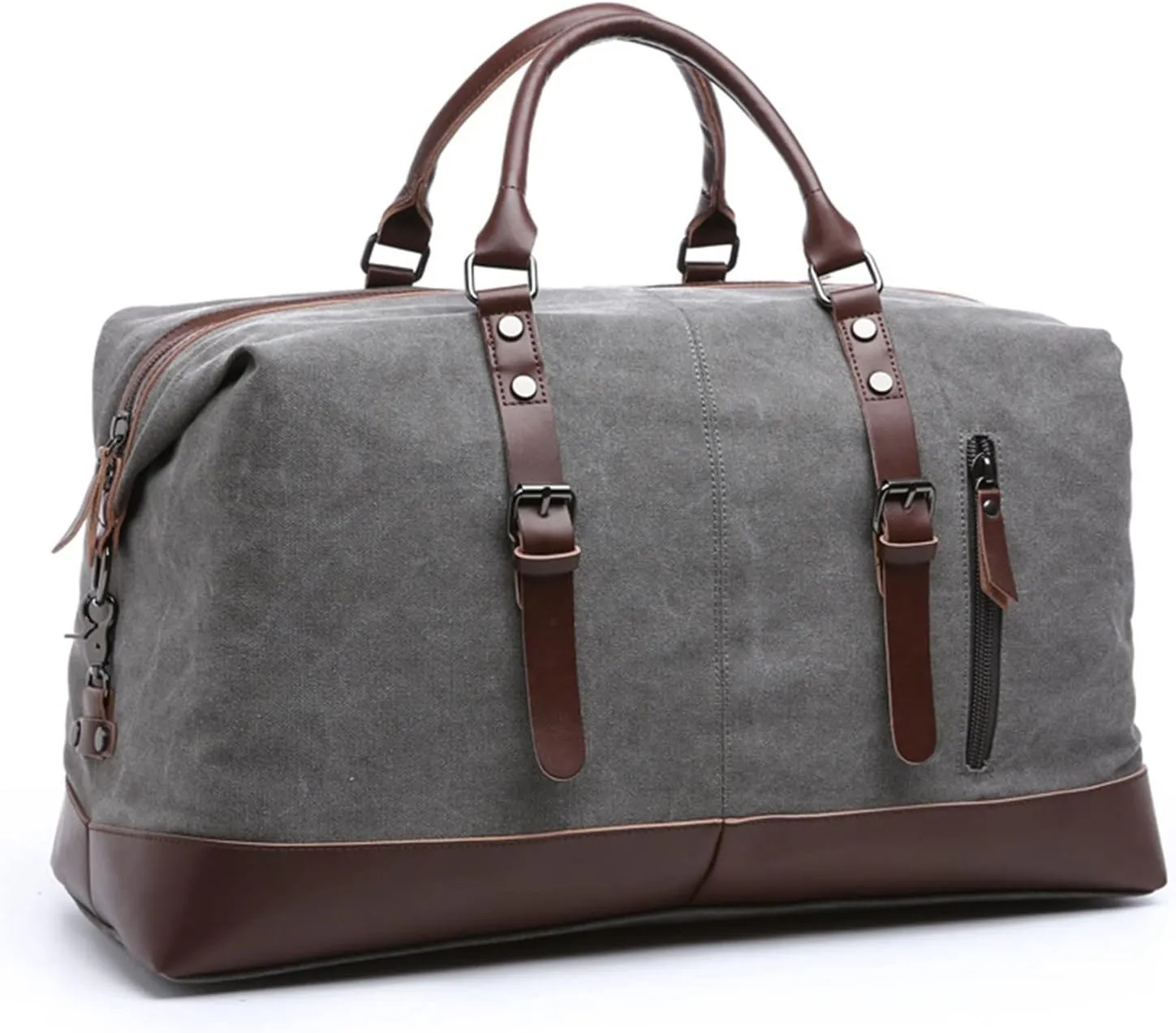Gym Bags Men Travel Bags Carry on Luggage Bags Men Duffel Bags Travel Tote Large Weekend Bag Overnight (Color : Coffee) (Grey)