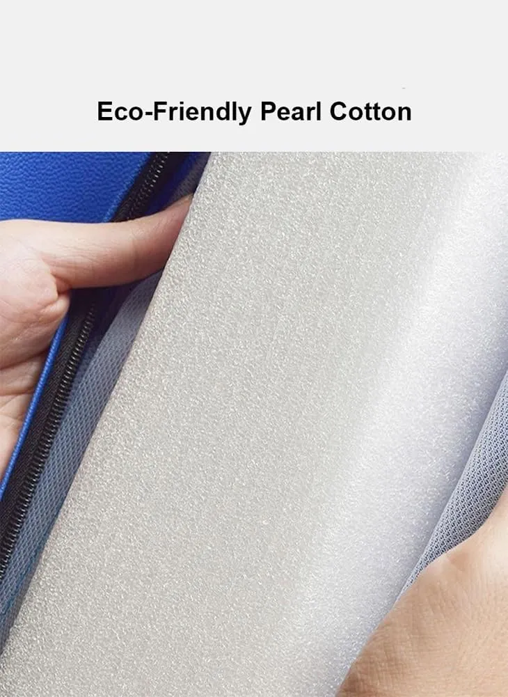 Gymnastics Mat Gym Mat Folding Mattress with Carrying Handle, 2"/4" Thick Waterproof Fabric Floor Mat Floor Guest Bed with Removable Cover,Foldable Mattress (Blue-PU,24"x47"x2")