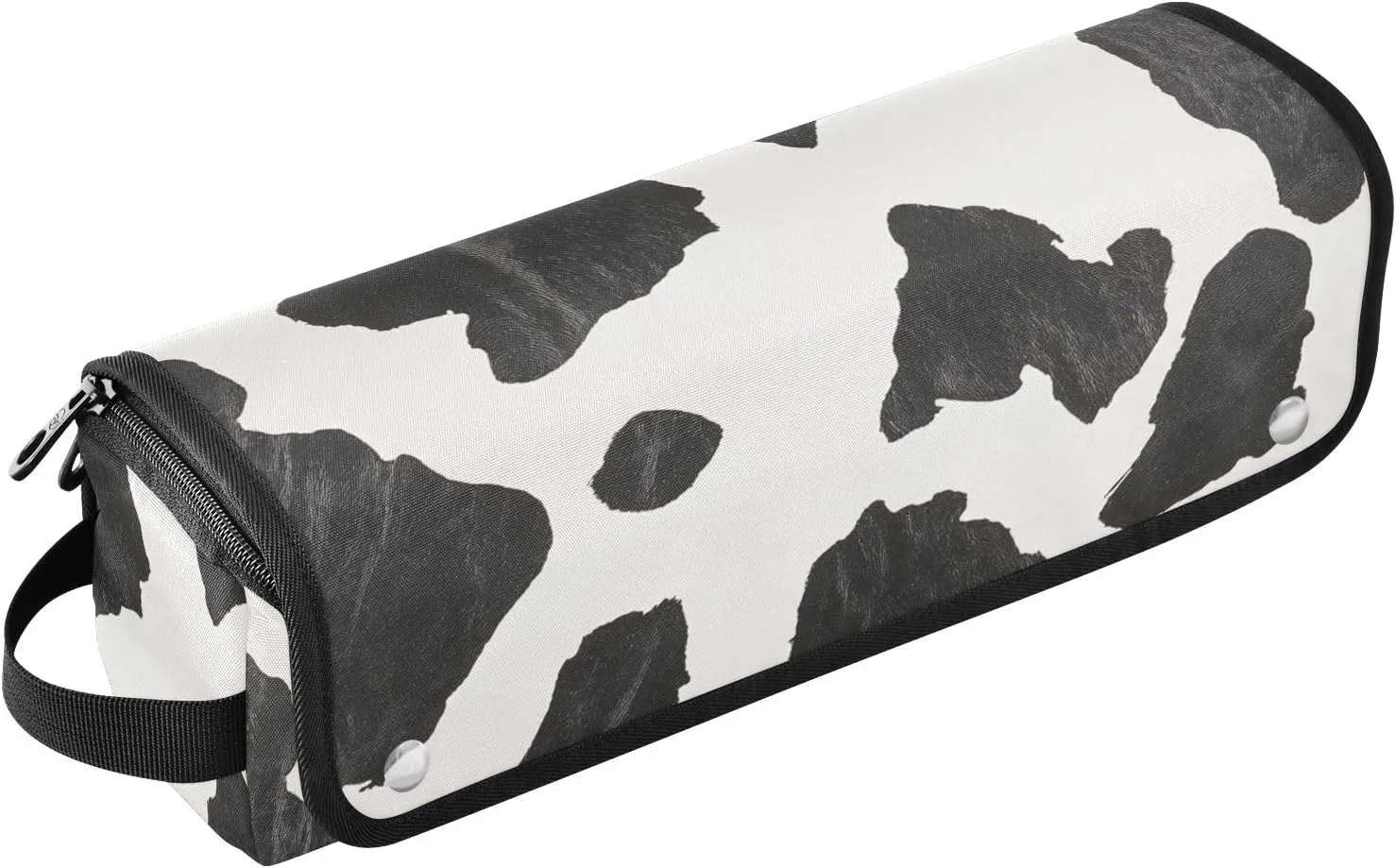 Hair Tools Travel Bag with Heat Resistant Mat Curling Iron Bag for Women Hair Tool Storage Case Straightener Flat Irons Hot Tools Travel Essentials Classic Cow Print