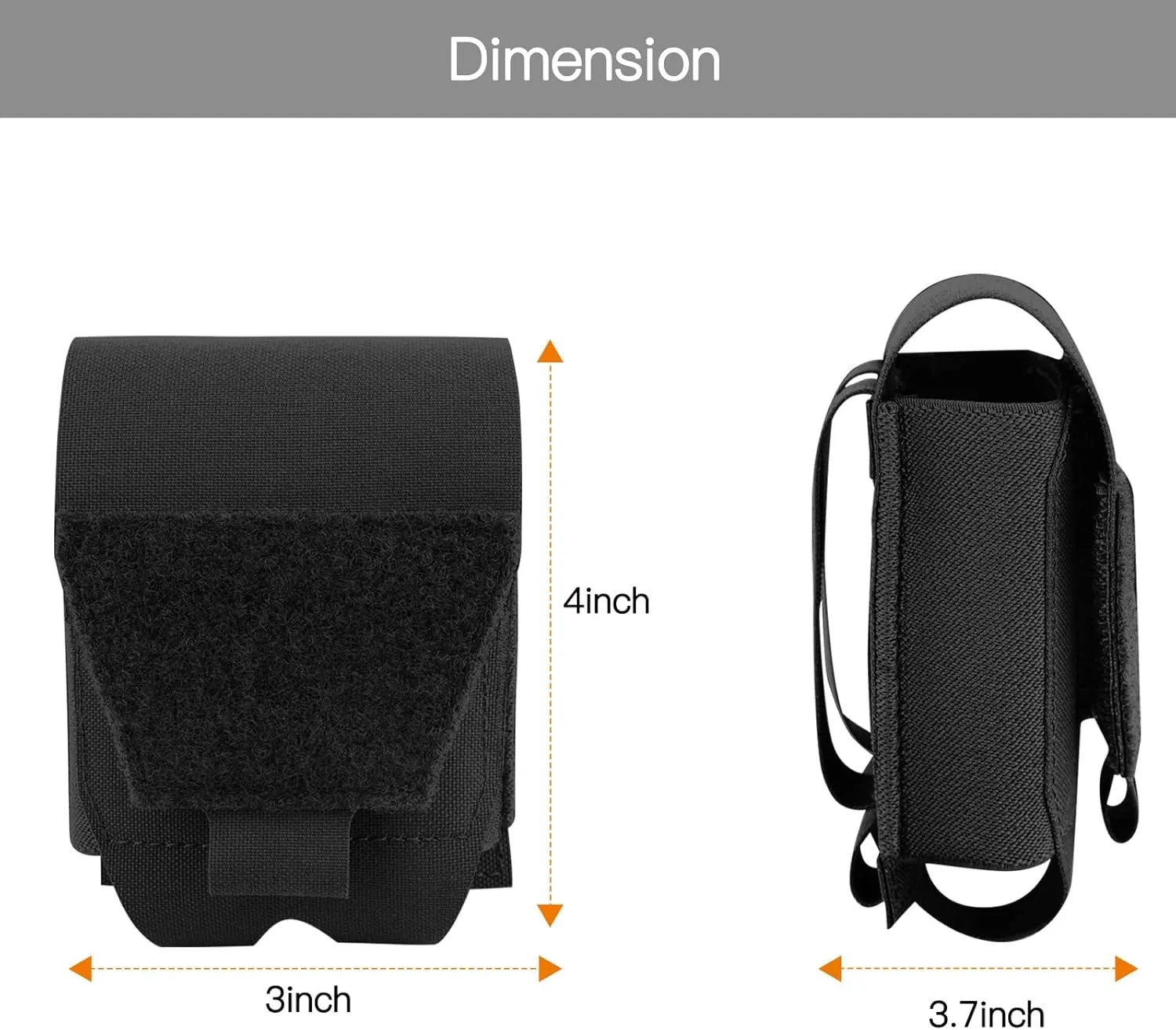 Handcuff Pouch, Molle Handcuffs Holder Hoslter Nylon Cuff Pouches Case for Duty Belt Tactical Vest Police Law Enforcement Security Officer Accessories fits Most Hand Cuffs