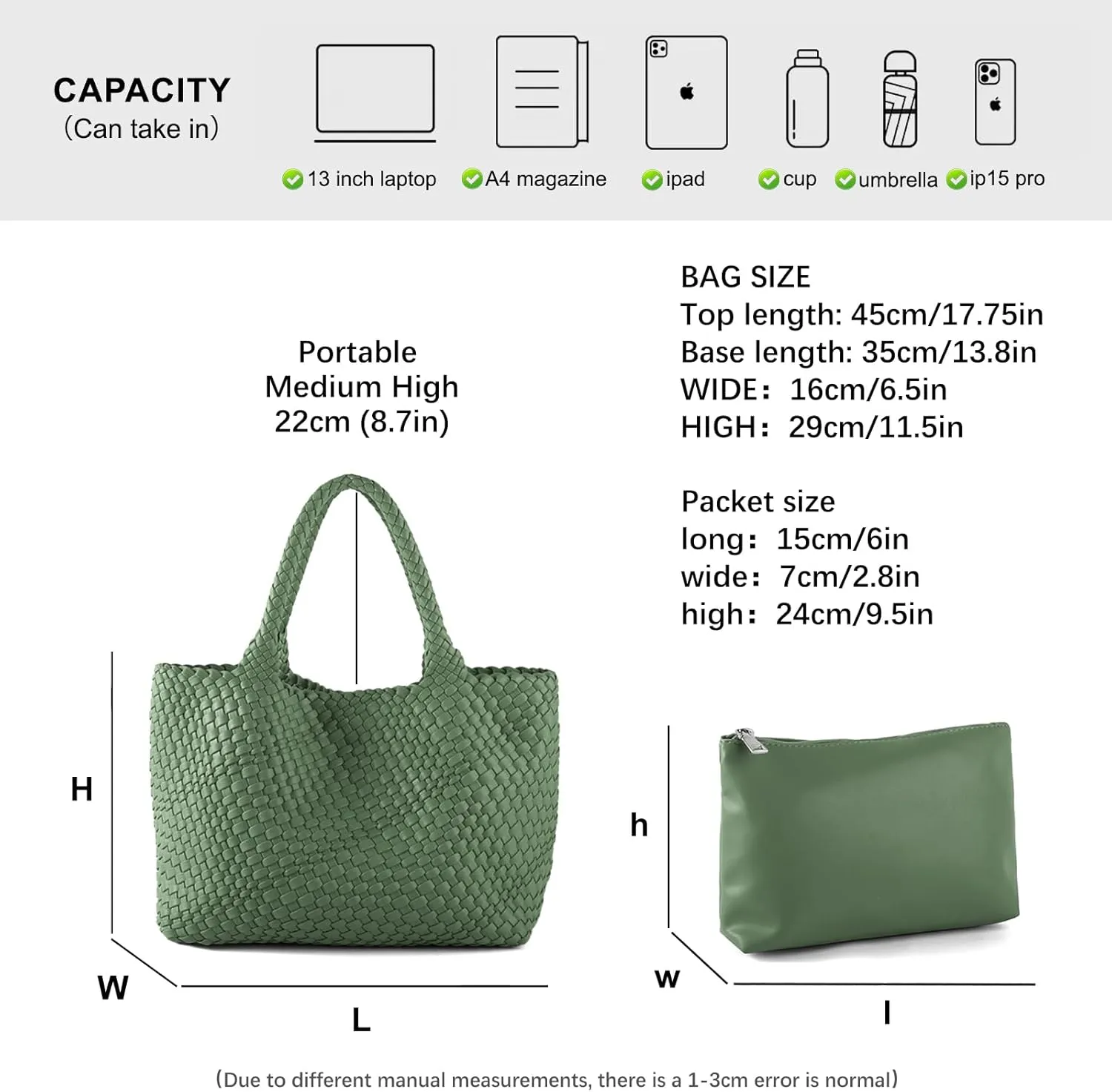 Handmade Woven Bag Satchel Handbag For Women Vegan Leather Tote Bag With Purses Travel Shoulder Bag Underarm Bag
