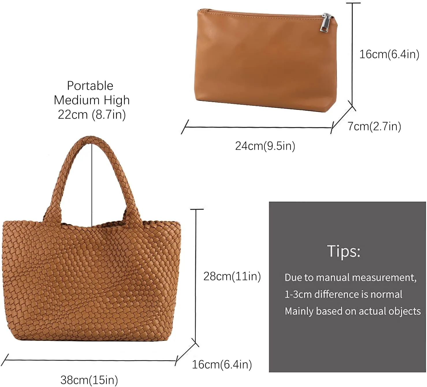 Handmade Woven Bag Satchel Handbag For Women Vegan Leather Tote Bag With Purses Travel Shoulder Bag Underarm Bag