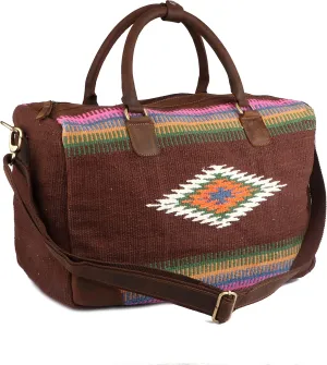 Handwoven Wool Weekender Duffel Travel Bag 03BTDuffle