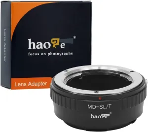 Haoge Manual Lens Mount Adapter for Minolta MD Lens to Leica L Mount Camera Such as T, Typ 701, Typ701, TL, TL2, CL (2017), SL, Typ 601, Typ601, Panasonic S1 / S1R