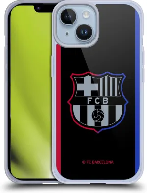 Head Case Designs Officially Licensed FC Barcelona Away 2024/25 Crest Kit Gel Case [Military Grade Protection] Compatible with Apple iPhone 14 and Compatible with MagSafe