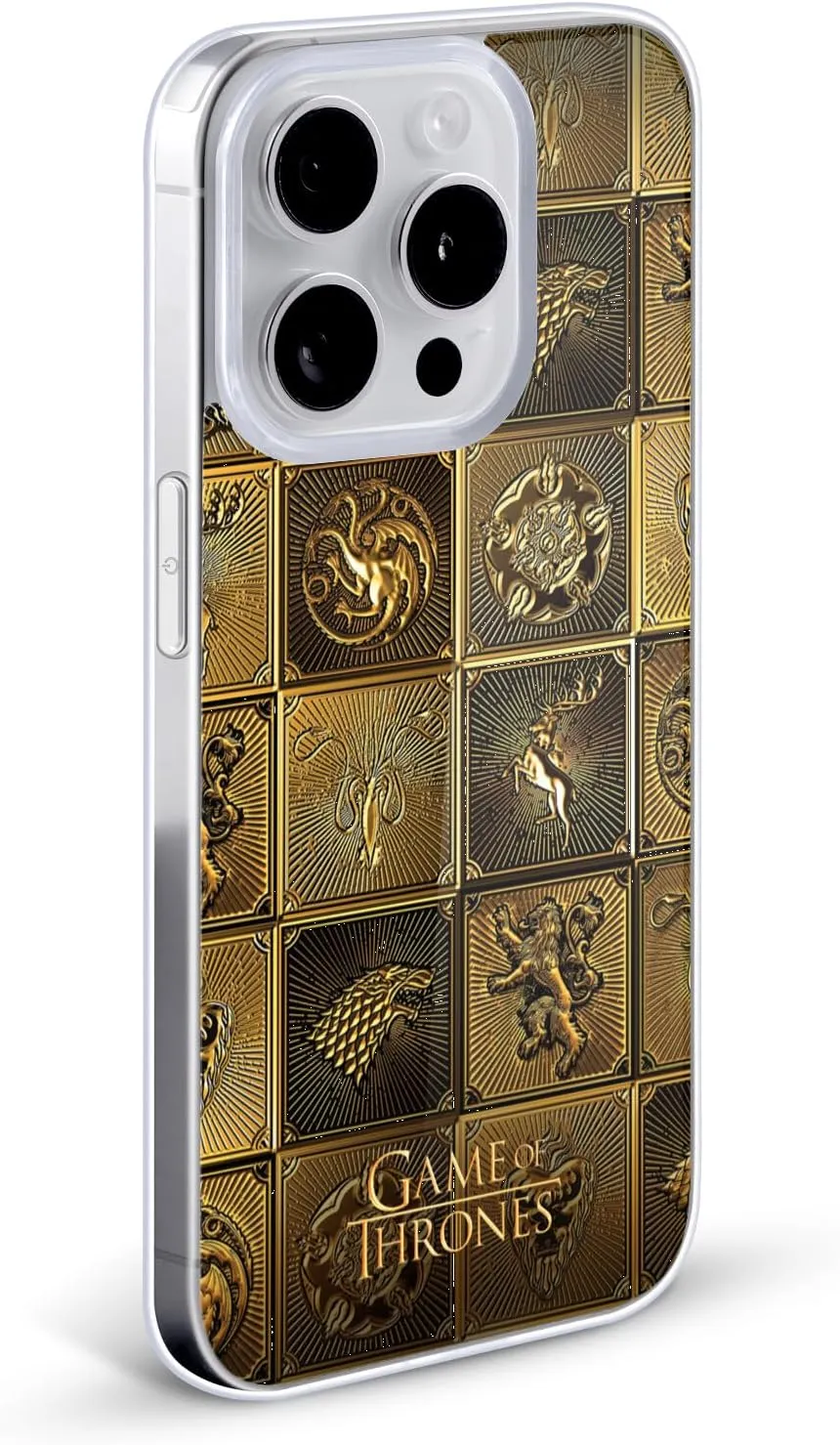 Head Case Designs Officially Licensed HBO Game of Thrones All Houses Golden Sigils Gel Case [Military Grade Protection] Compatible with Apple iPhone X/iPhone Xs