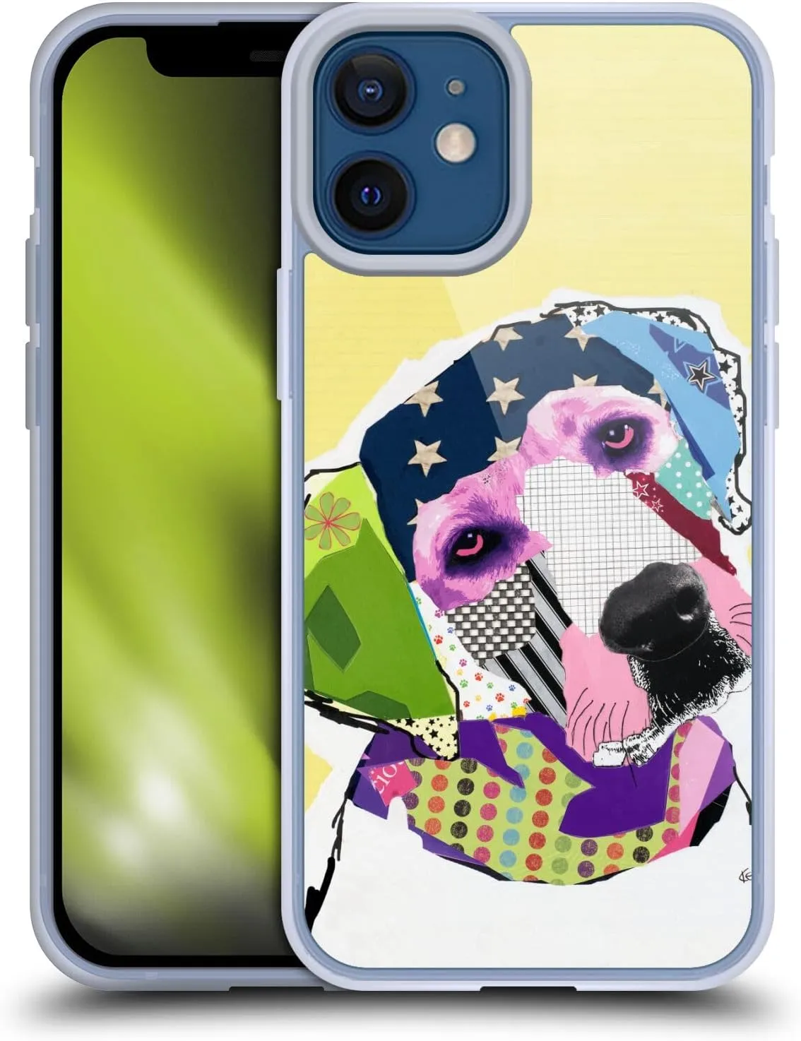 Head Case Designs Officially Licensed Michel Keck Yellow Lab Dogs Gel Case [Military Grade Protection] Compatible with Apple iPhone 12 Mini