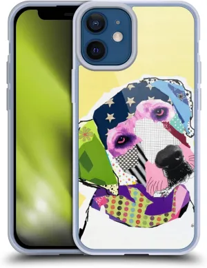 Head Case Designs Officially Licensed Michel Keck Yellow Lab Dogs Gel Case [Military Grade Protection] Compatible with Apple iPhone 12 Mini