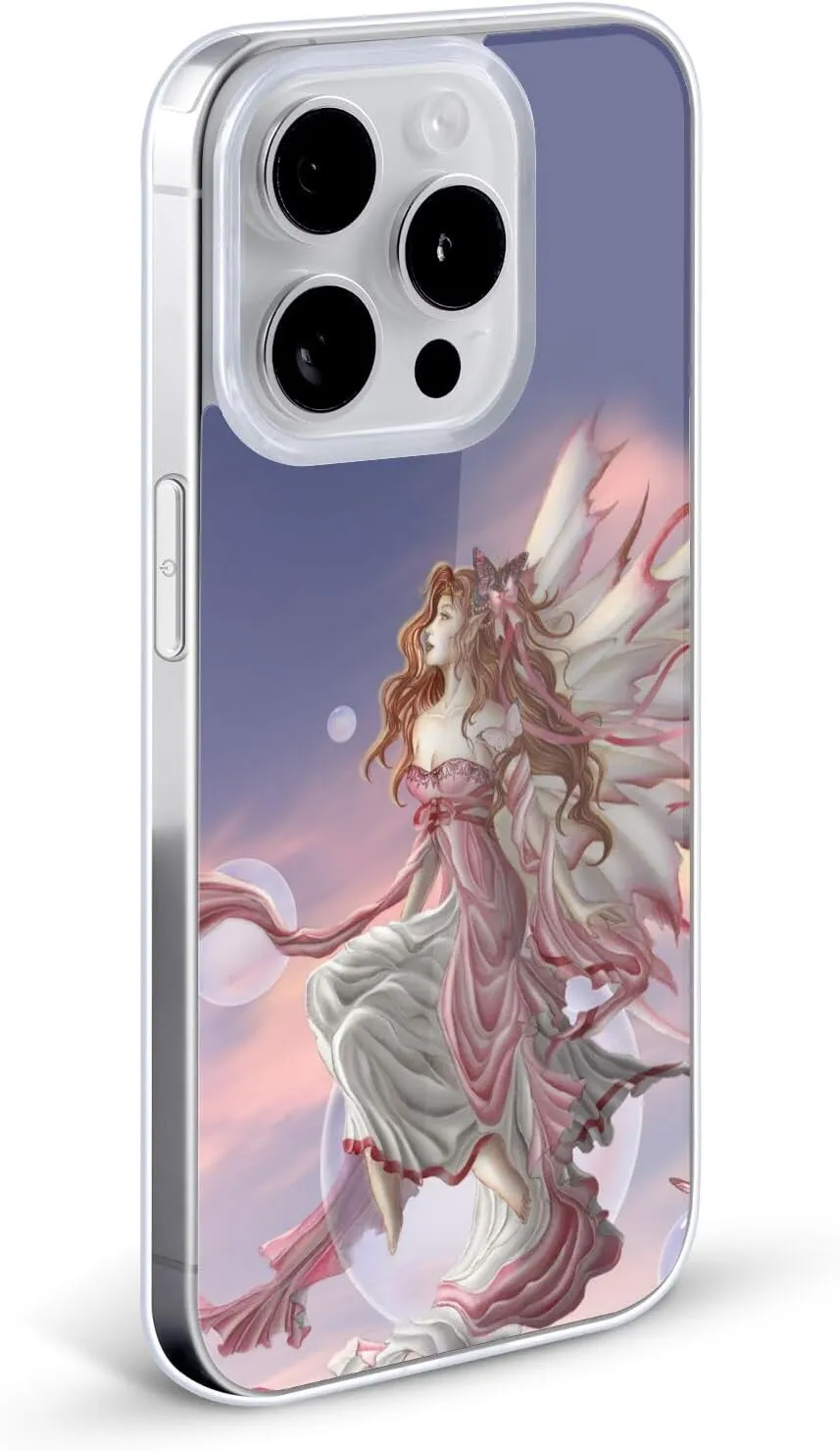 Head Case Designs Officially Licensed Nene Thomas Daybreak Pink Fairy Bubbles Gel Case [Military Grade Protection] Compatible with Apple iPhone 14 Plus
