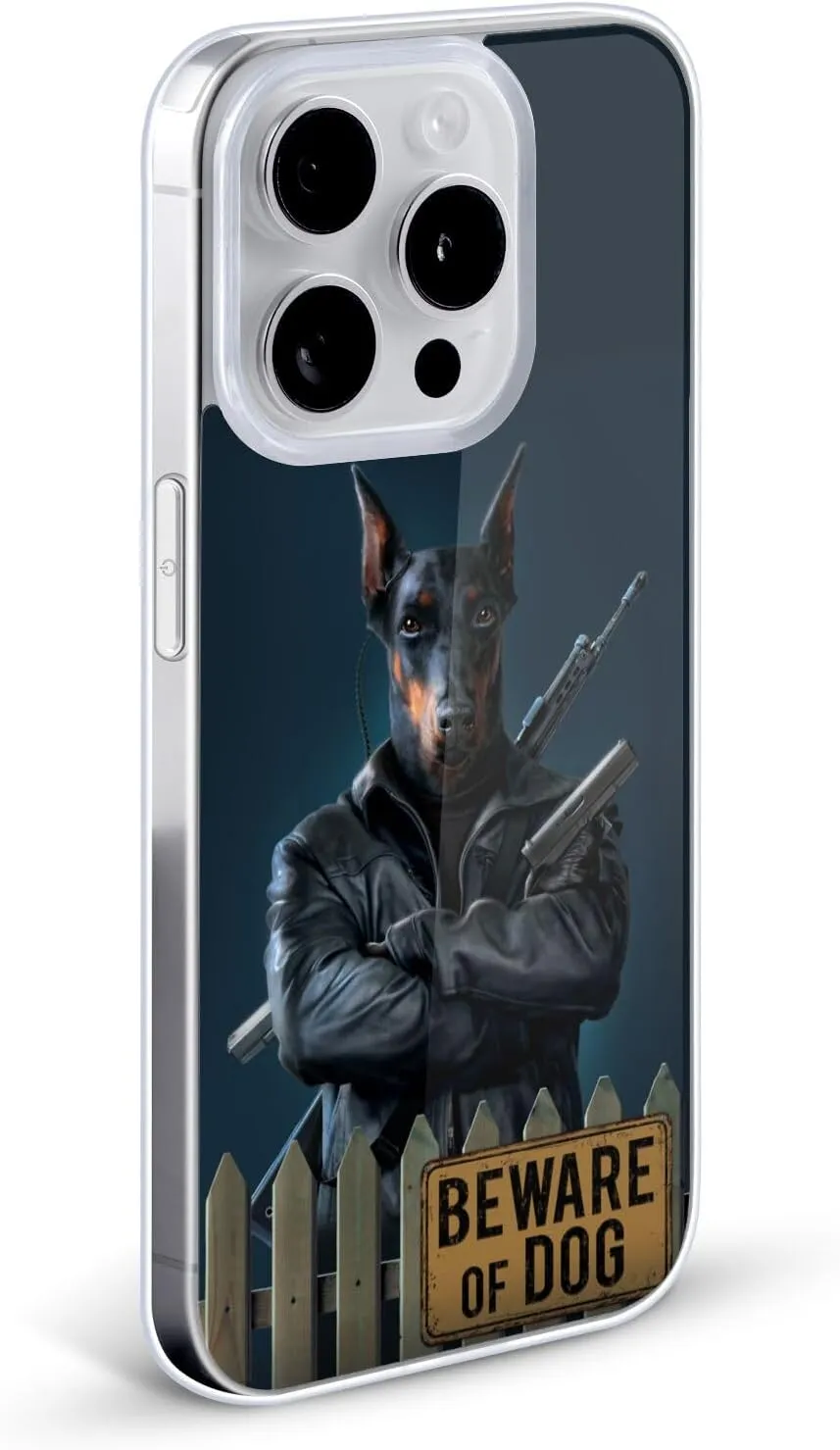 Head Case Designs Officially Licensed Vincent HIE Beware of Dog Canidae Gel Case [Military Grade Protection] Compatible with Apple iPhone 15 Plus and Compatible with MagSafe