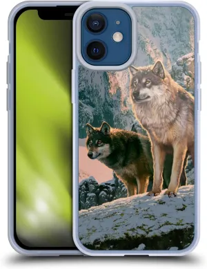 Head Case Designs Officially Licensed Vincent HIE Wolf Couple Canidae Gel Case [Military Grade Protection] Compatible with Apple iPhone 12 Mini