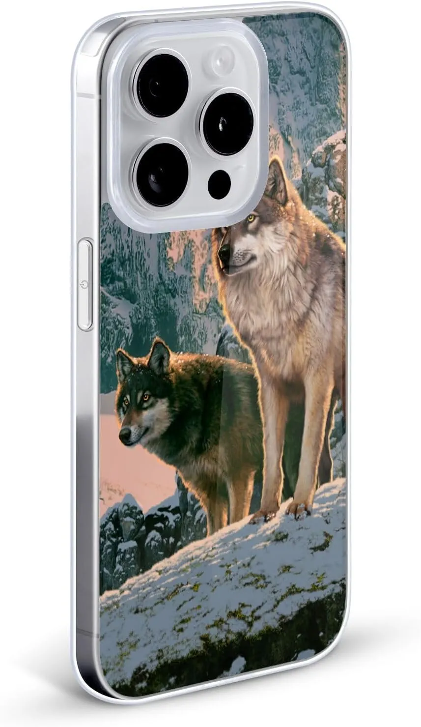 Head Case Designs Officially Licensed Vincent HIE Wolf Couple Canidae Gel Case [Military Grade Protection] Compatible with Apple iPhone 12 Mini