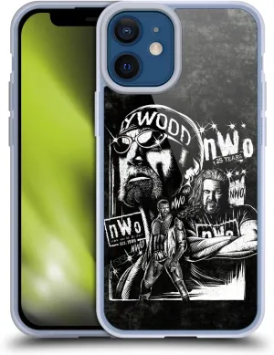 Head Case Designs Officially Licensed WWE Fathead Superstar NWO Gel Case [Military Grade Protection] Compatible with Apple iPhone 12 Mini and Compatible with MagSafe