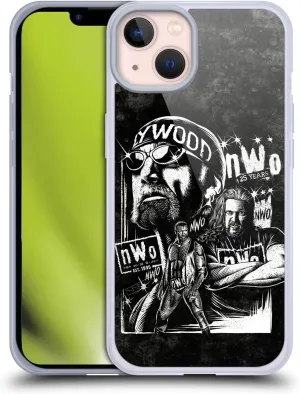 Head Case Designs Officially Licensed WWE Fathead Superstar NWO Gel Case [Military Grade Protection] Compatible with Apple iPhone 13 and Compatible with MagSafe