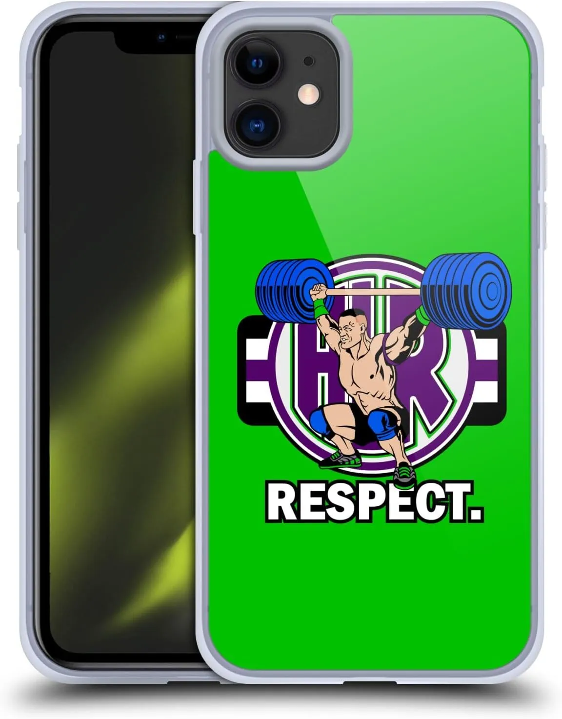 Head Case Designs Officially Licensed WWE John Cenation Respect 2017/18 Superstars 4 Gel Case [Military Grade Protection] Compatible with Apple iPhone 11 and Compatible with MagSafe